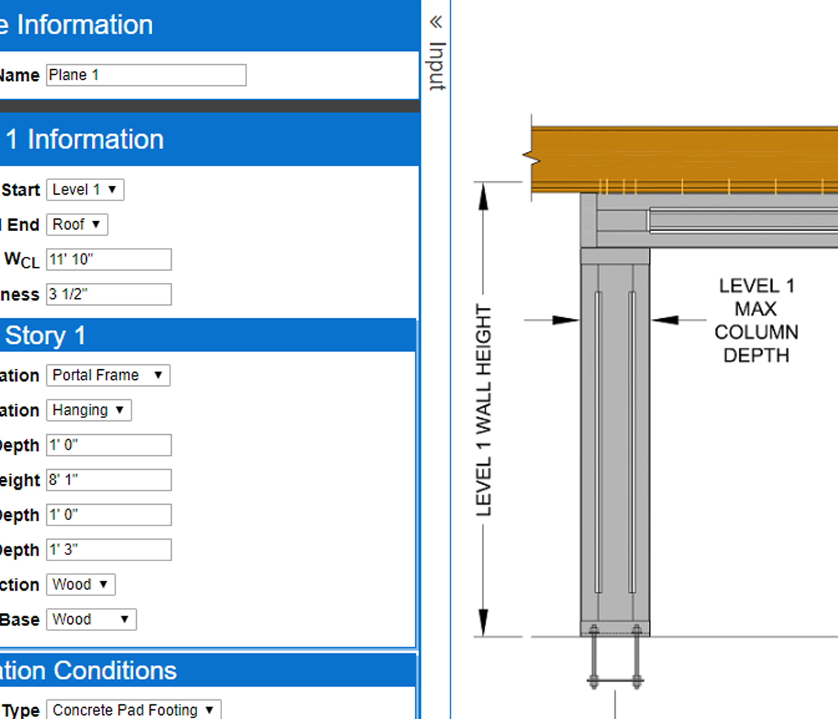 MiTek Cold-Formed Steel Designer Software - Screenshot of CFS Designer software